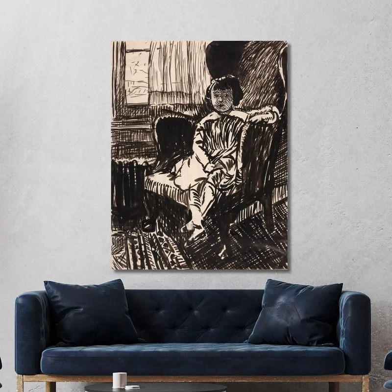 Untitled Girl Seated In Chair Henry Lyman Sayen