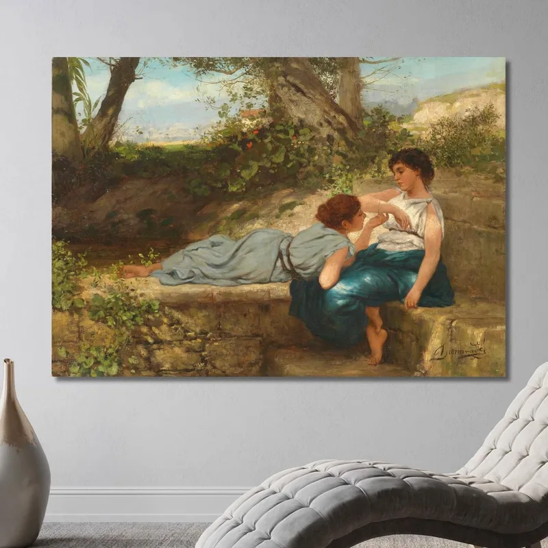 La Conversazione Henryk Siemiradzki quadro stampa su tela