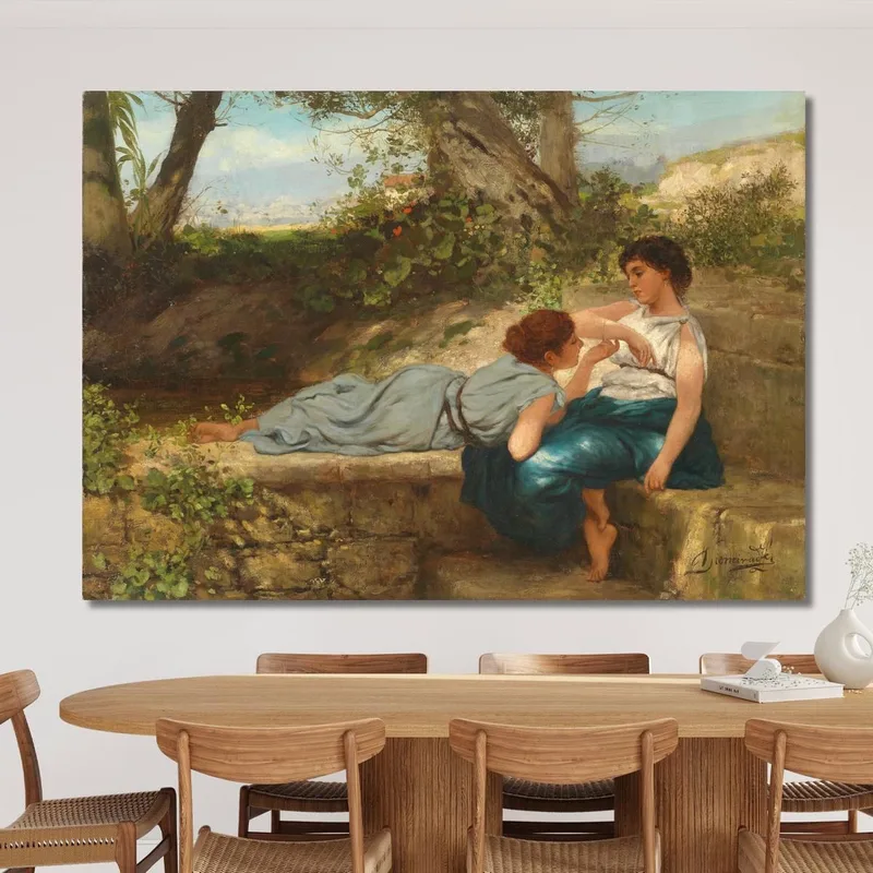 La Conversazione Henryk Siemiradzki quadro stampa su tela