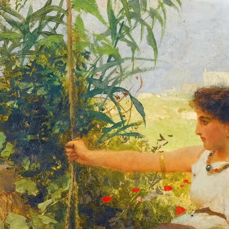 Ragazza Sull'Altalena Henryk Siemiradzki quadro stampa su tela