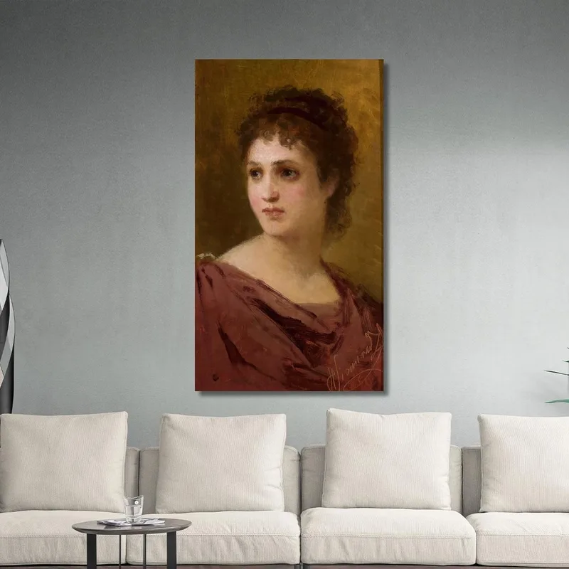 Tête De Femme Henryk Siemiradzki