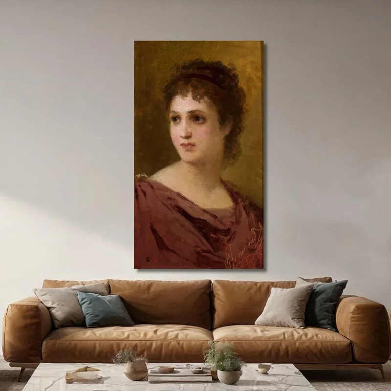 Tête De Femme Henryk Siemiradzki
