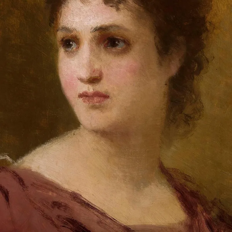 Tête De Femme Henryk Siemiradzki