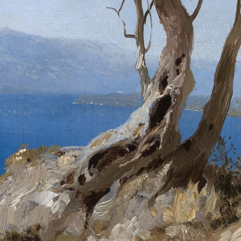 Vista Lago Con Bordo Roccioso Vista Porto Con Bordo Roccioso Henryk Siemiradzki
