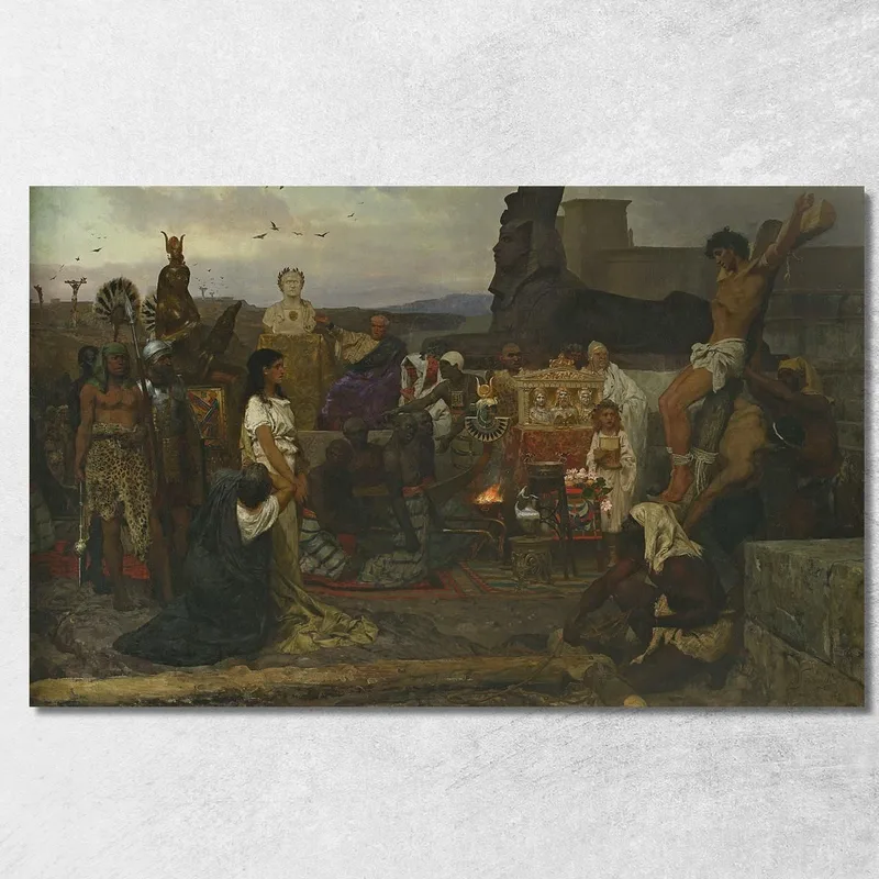 Martirio Dei Primi Cristiani Henryk Siemiradzki quadro stampa su tela