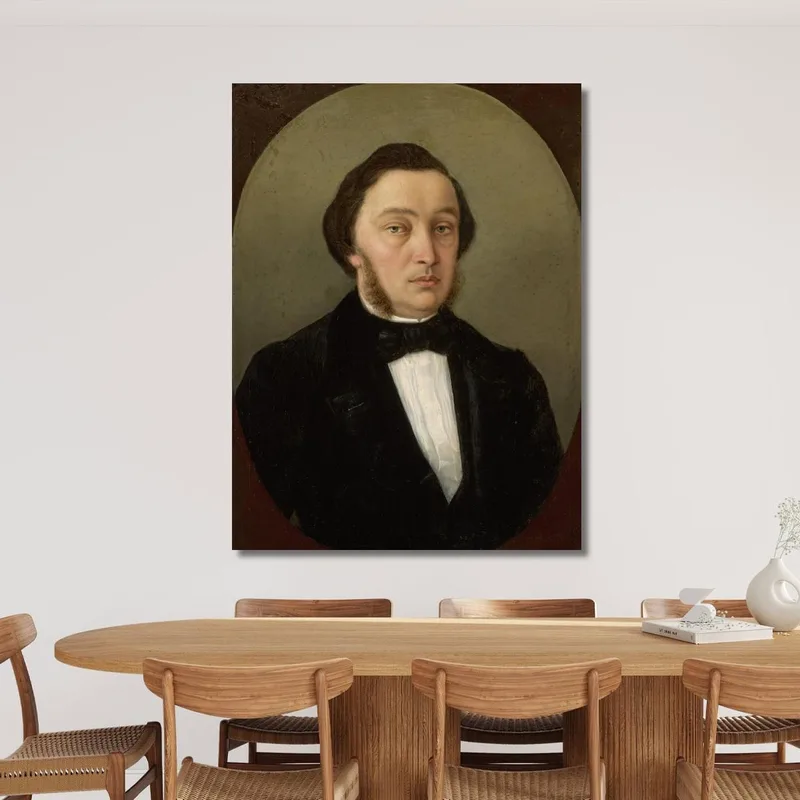 Retrato De Un Hombre Con Patillas Henryk Siemiradzki