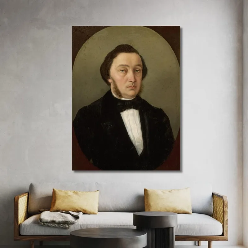 Retrato De Un Hombre Con Patillas Henryk Siemiradzki