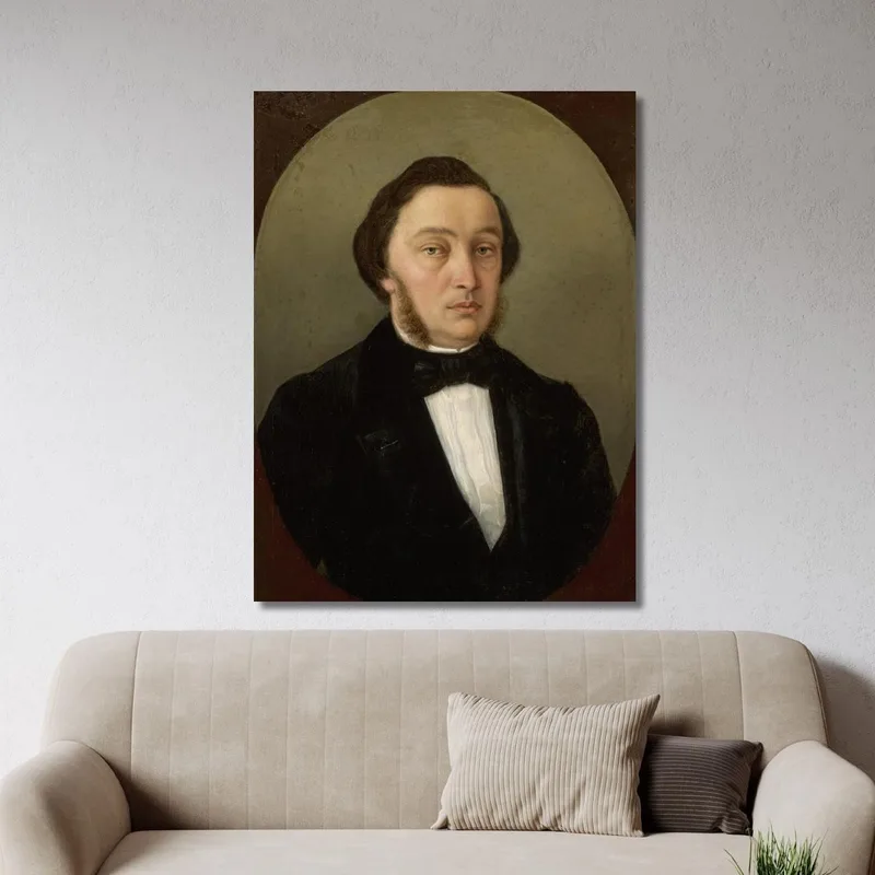 Retrato De Un Hombre Con Patillas Henryk Siemiradzki