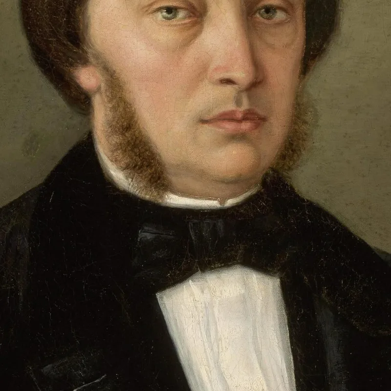 Retrato De Un Hombre Con Patillas Henryk Siemiradzki