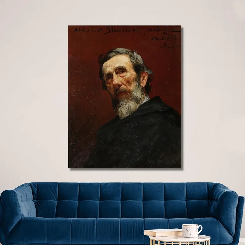 Portrait Du Peintre Aleksander Stankiewicz Henryk Siemiradzki