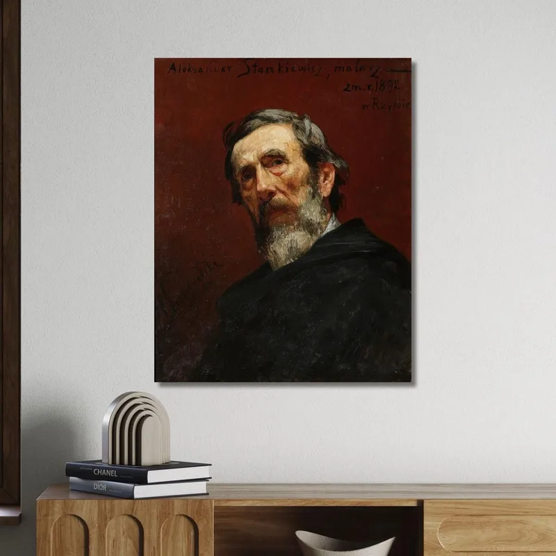Portrait Du Peintre Aleksander Stankiewicz Henryk Siemiradzki