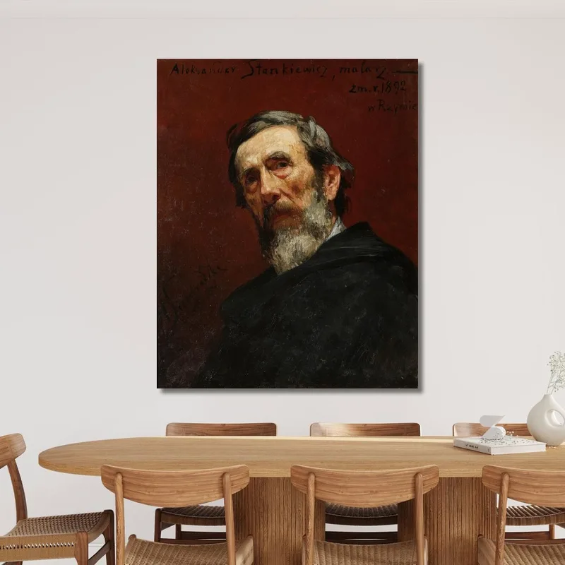 Portrait Du Peintre Aleksander Stankiewicz Henryk Siemiradzki