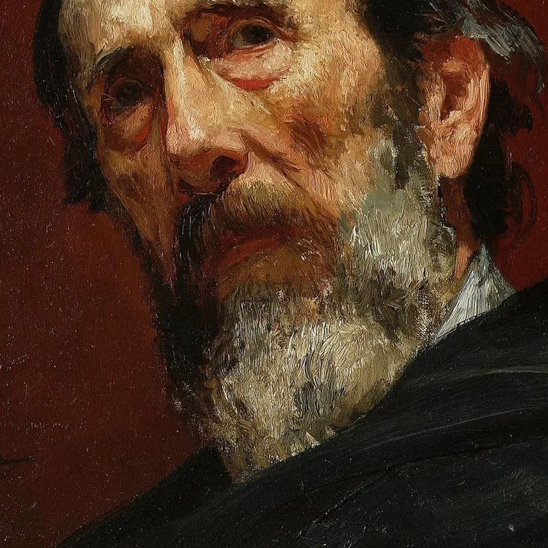 Portrait Du Peintre Aleksander Stankiewicz Henryk Siemiradzki
