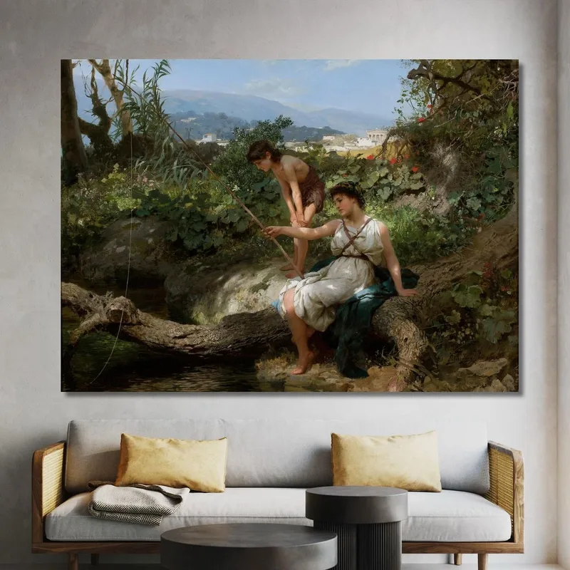 Idylle Romaine Pêche Henryk Siemiradzki