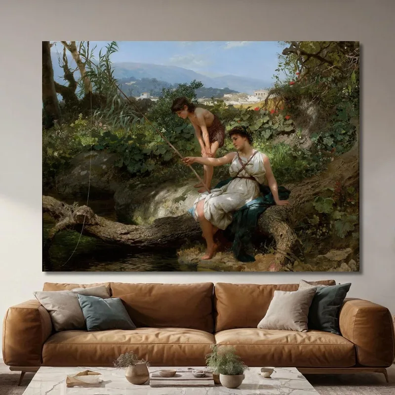 Idylle Romaine Pêche Henryk Siemiradzki