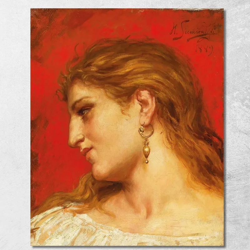 Studio Per Il Dipinto Frine Al Festival Di Poseidone A Eleusi Henryk Siemiradzki quadro stampa su tela