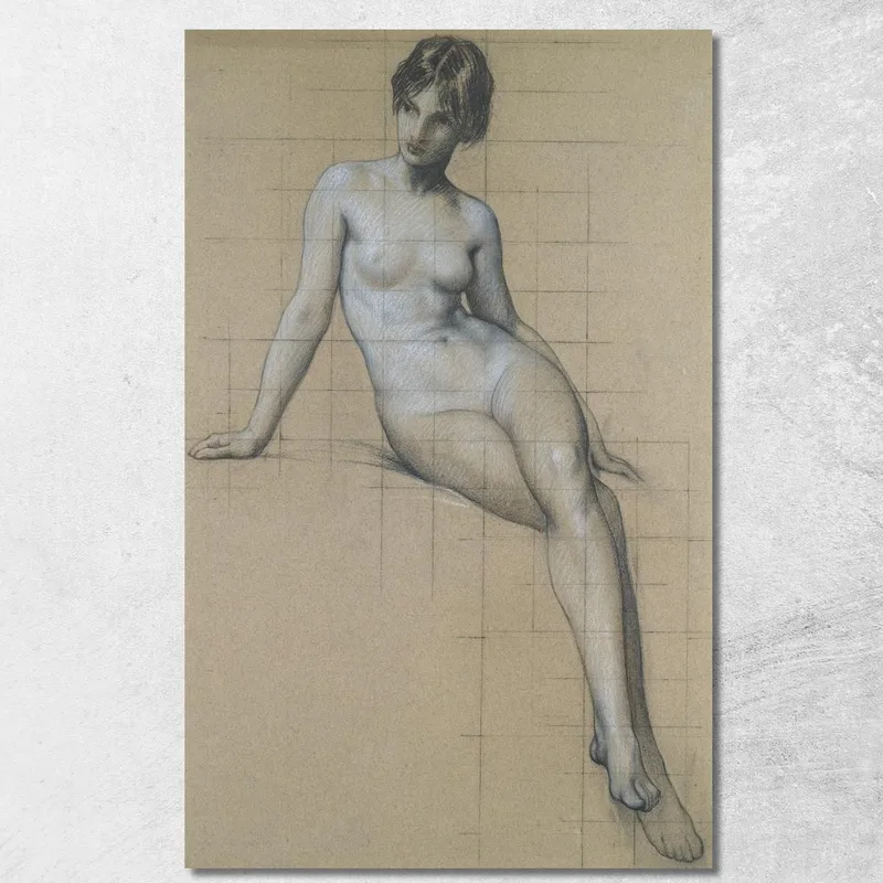 Studie Für Den Kelpie Herbert James Draper drucken auf leinwand