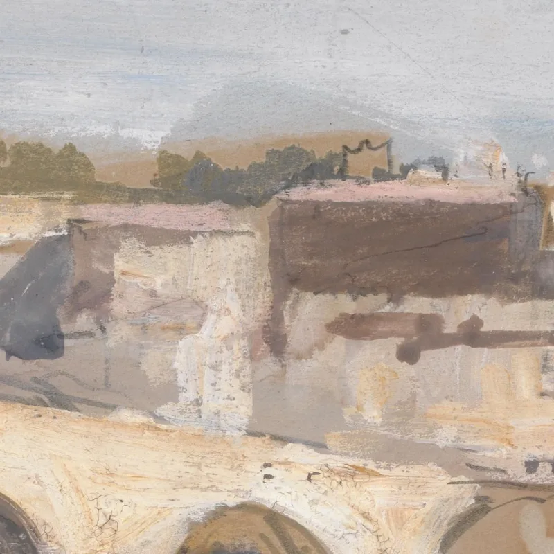 Pont D'Avignon Sur Une Rivière Hercules Brabazon Brabazon