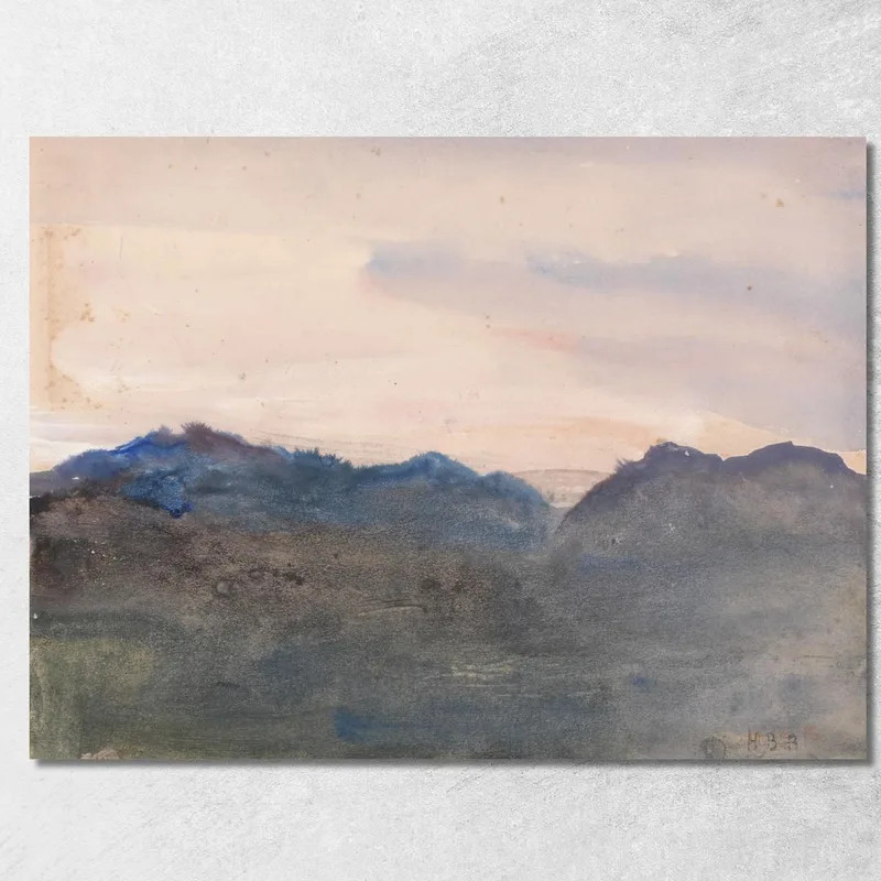 Paisaje Al Atardecer Hercules Brabazon cuadro en lienzo