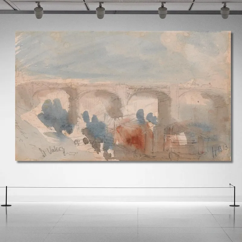 The Bridge At St. Valery Hercules Brabazon Brabazon
