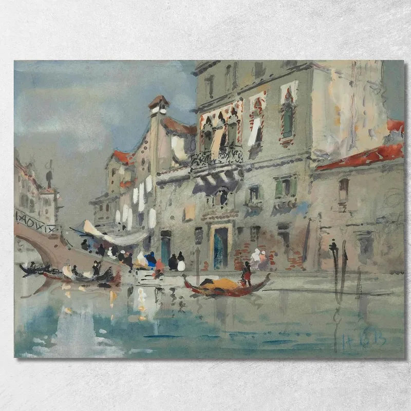La Casa Di Tintoretto, Venezia Hercules Brabazon Brabazon quadro stampa su tela