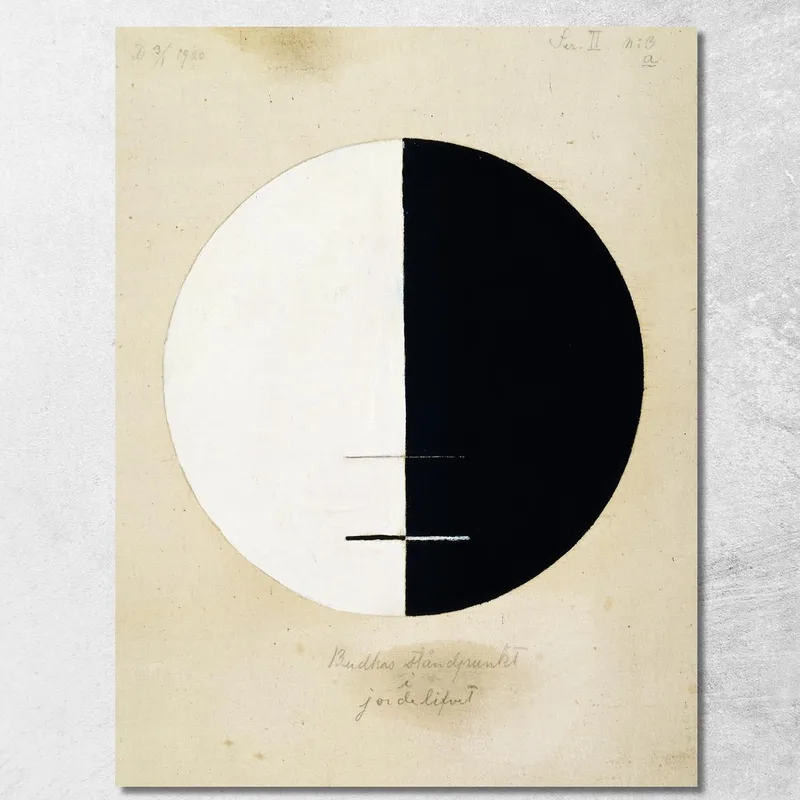 Il Punto Di Vista Del Buddha Nella Vita Terrena N. 3 Hilma af Klint quadro stampa su tela