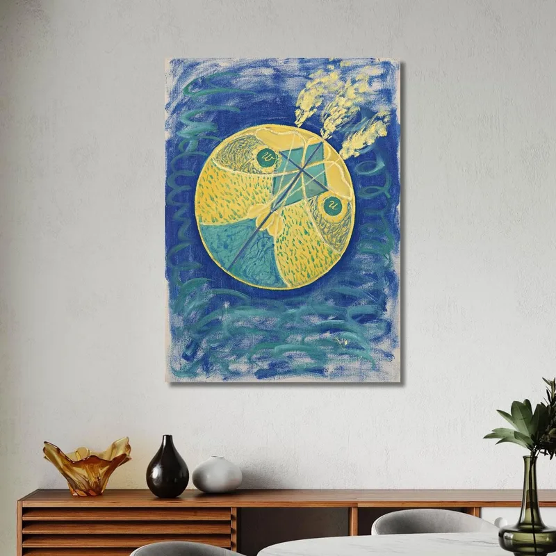 Gruppo I N. 7 Caos Primordiale Hilma af Klint quadro stampa su tela