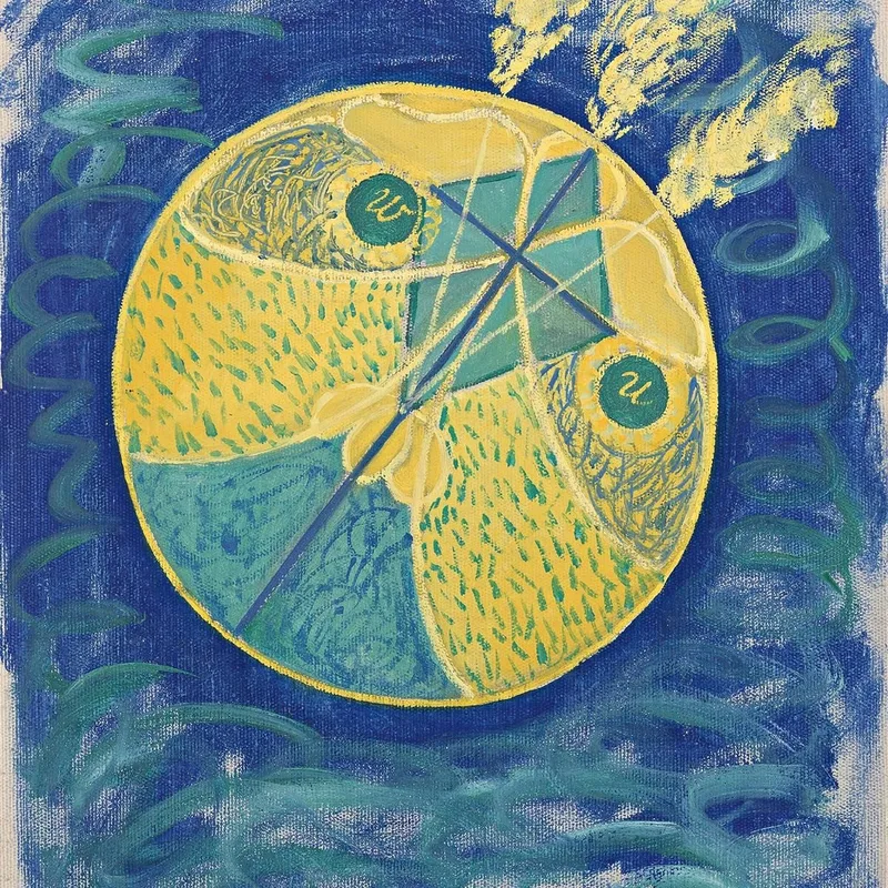 Gruppo I N. 7 Caos Primordiale Hilma af Klint quadro stampa su tela