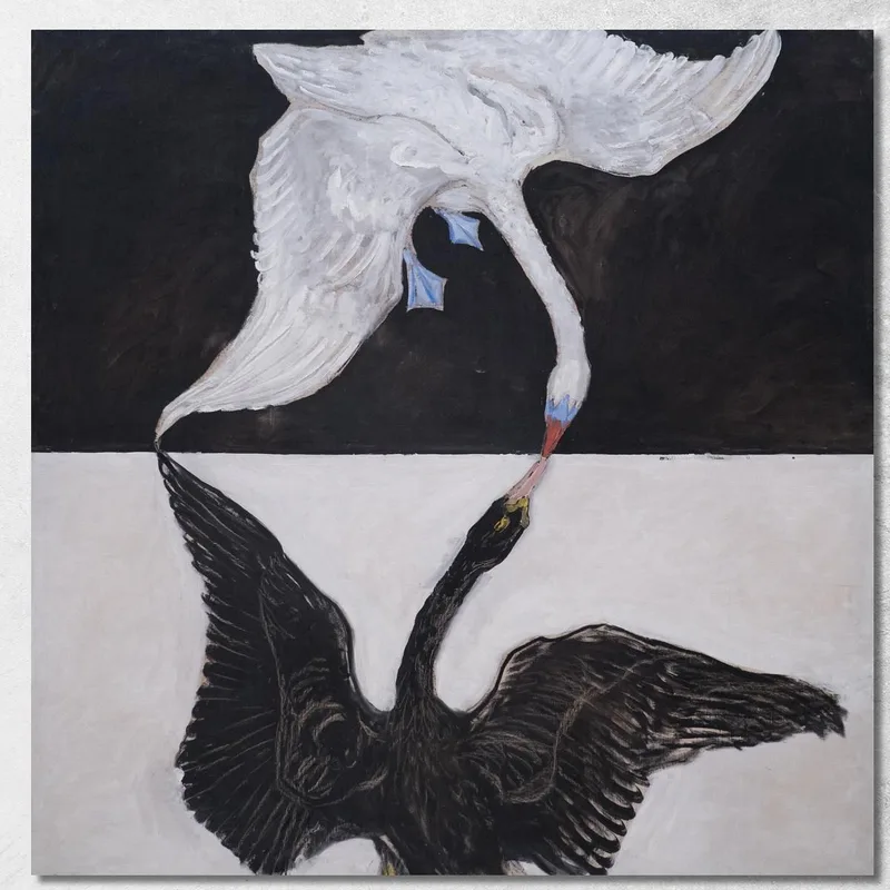 Gruppo Ix-Suw Il Cigno N.1 Hilma af Klint quadro stampa su tela