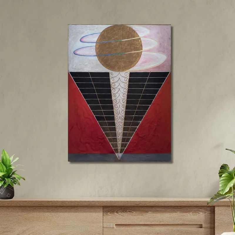 Gruppo X N. 2 Pala D'Altare Hilma af Klint quadro stampa su tela