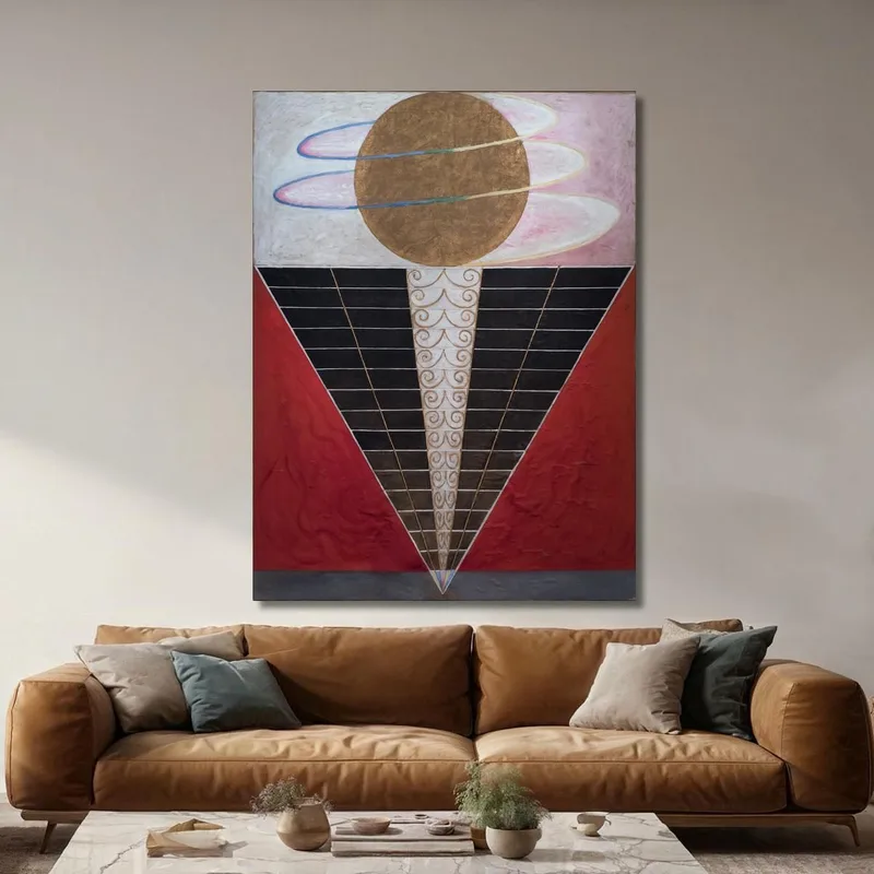 Gruppo X N. 2 Pala D'Altare Hilma af Klint quadro stampa su tela