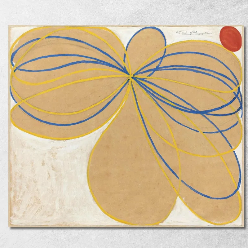 La Stella A Sette Punte N. 1 Hilma af Klint quadro stampa su tela