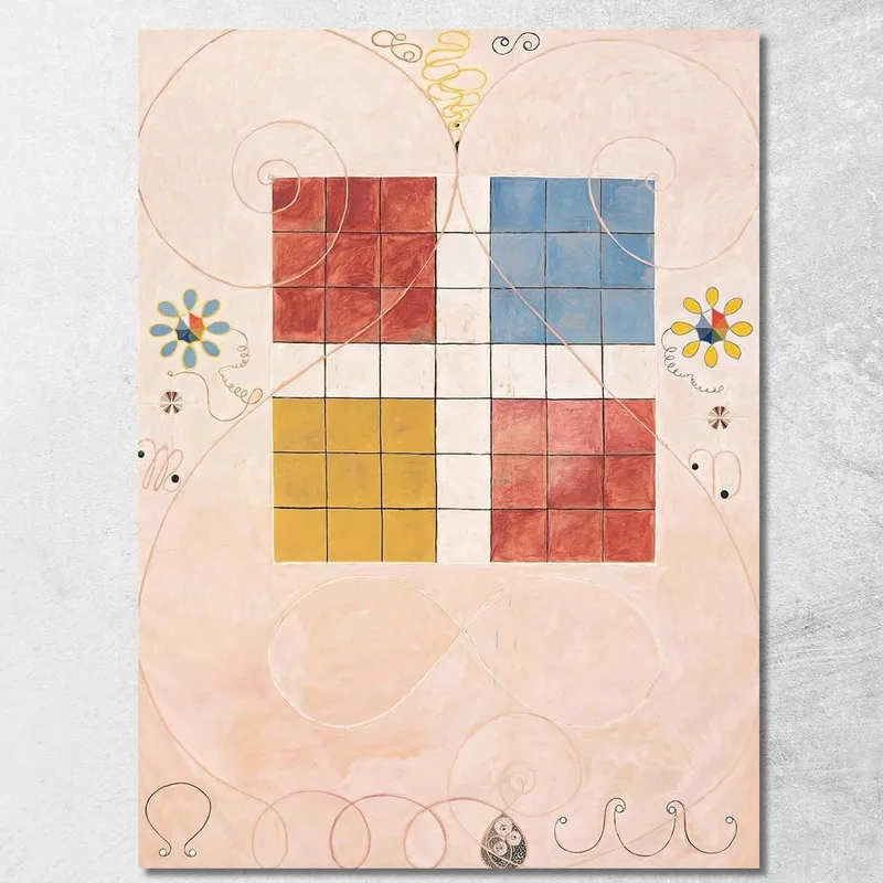 I Dieci Più Grandi N. 10 Della Vecchiaia Hilma af Klint quadro stampa su tela