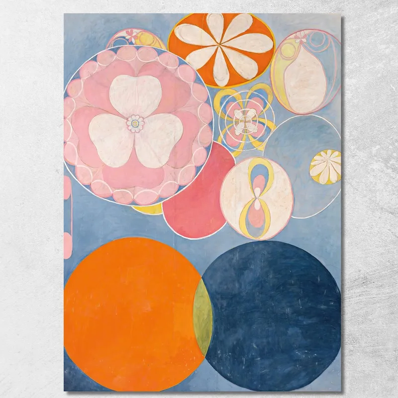 Le Dieci Più Grandi Infanzie N. 2 Hilma af Klint quadro stampa su tela