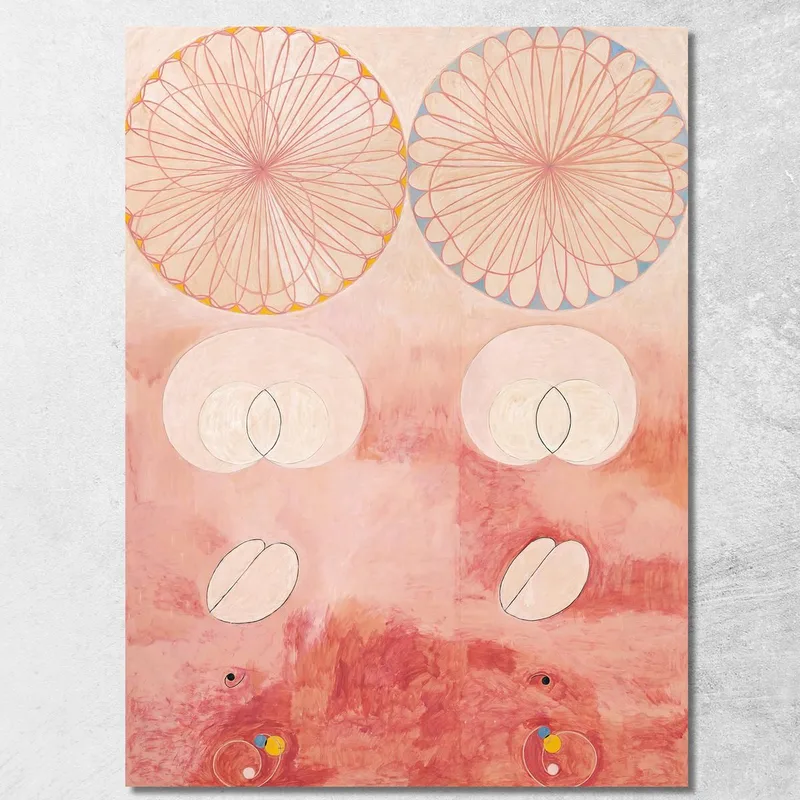 I Dieci Più Grandi N. 9 Della Vecchiaia Hilma af Klint quadro stampa su tela