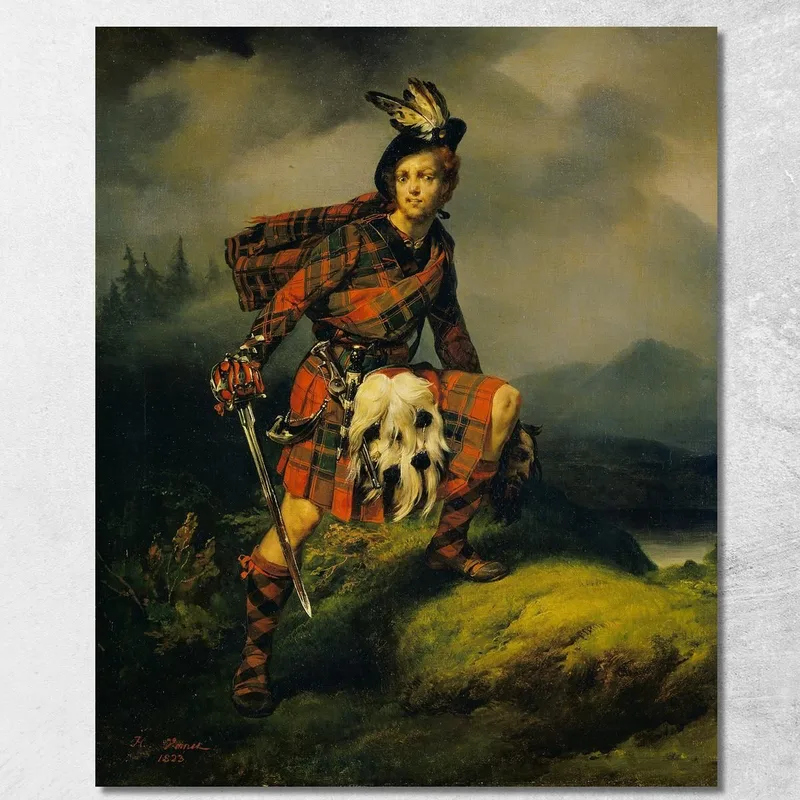 Allan M'Aulay Horace Vernet quadro stampa su tela