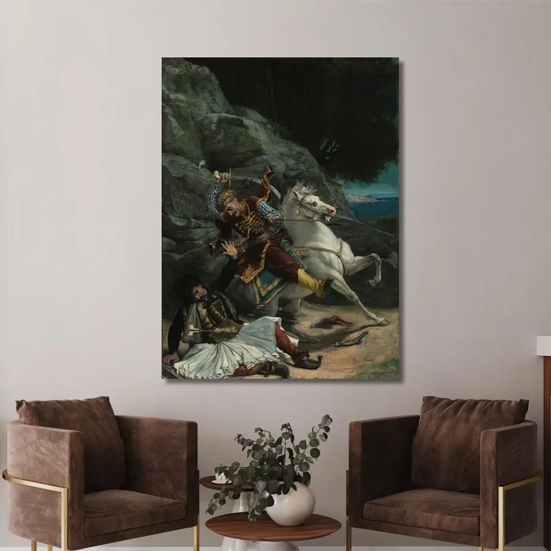 Combat Of A Greek And A Turk Horace Vernet