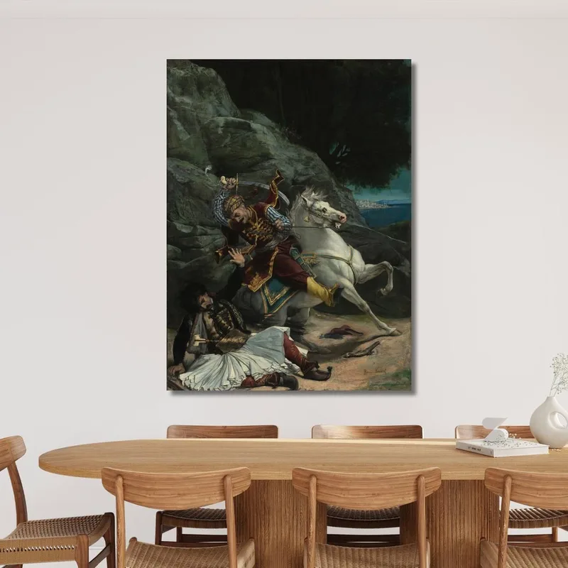 Combat Of A Greek And A Turk Horace Vernet