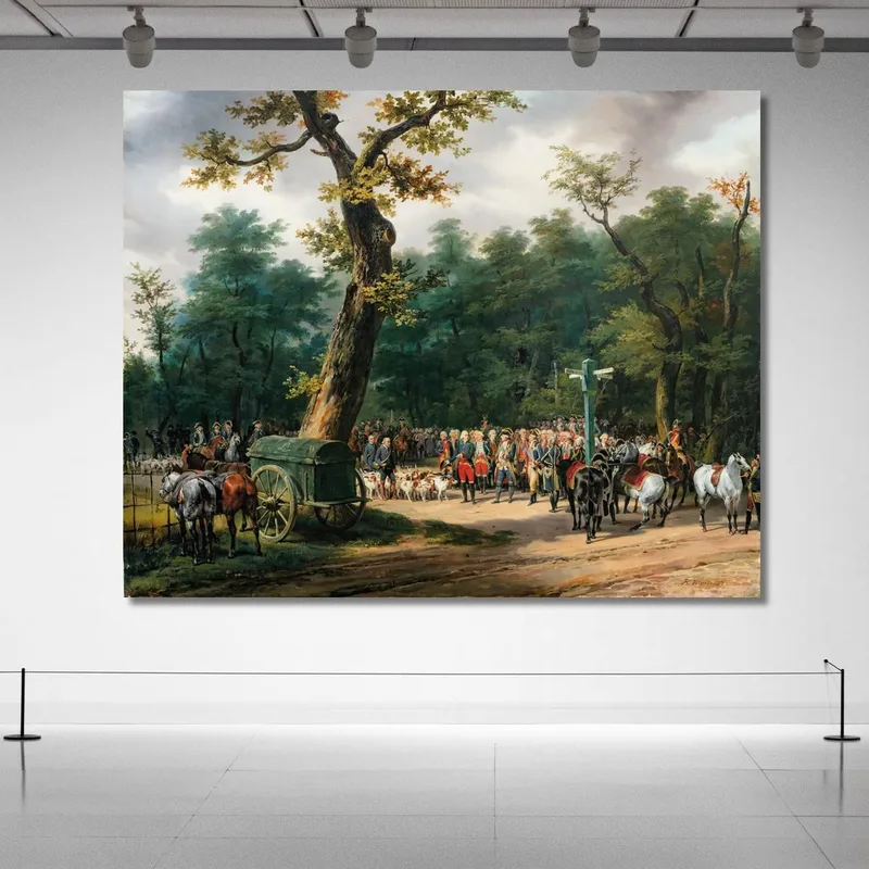Die Letzte Jagd Ludwigs Xvi. In Fontainebleau Horace Vernet