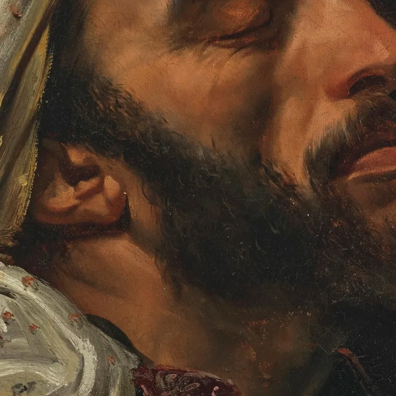 Porträt Eines Arabischen Mannes Horace Vernet