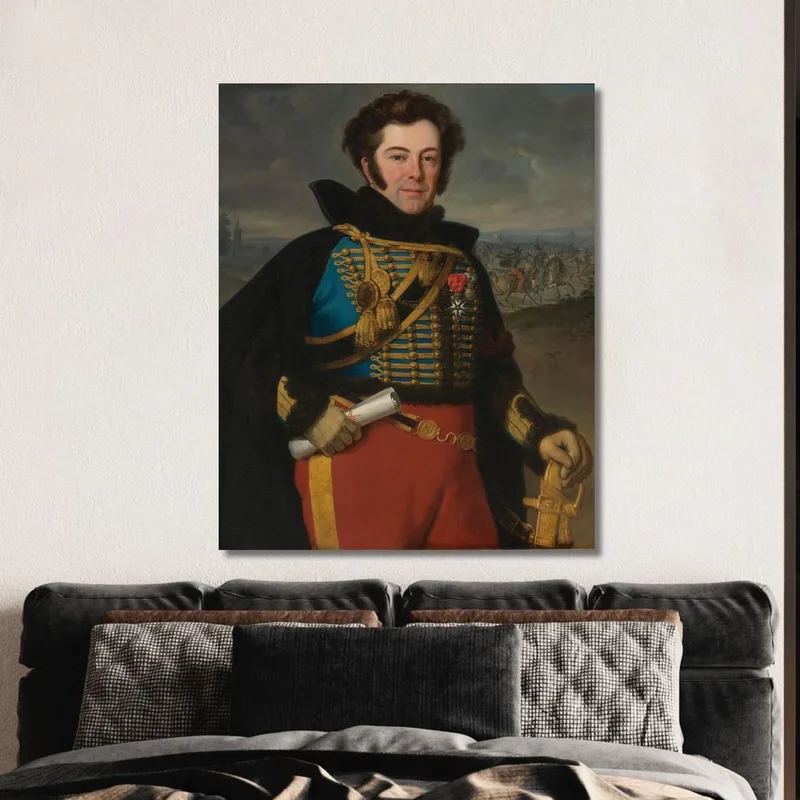Portrait Du Colonel Auguste-Frédéric-Bon-Amour Marquis De Talhouët Horace Vernet