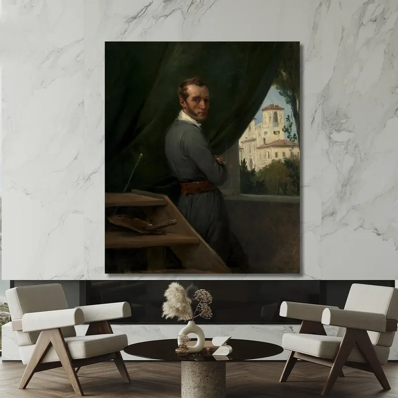 Selbstporträt In Rom Horace Vernet