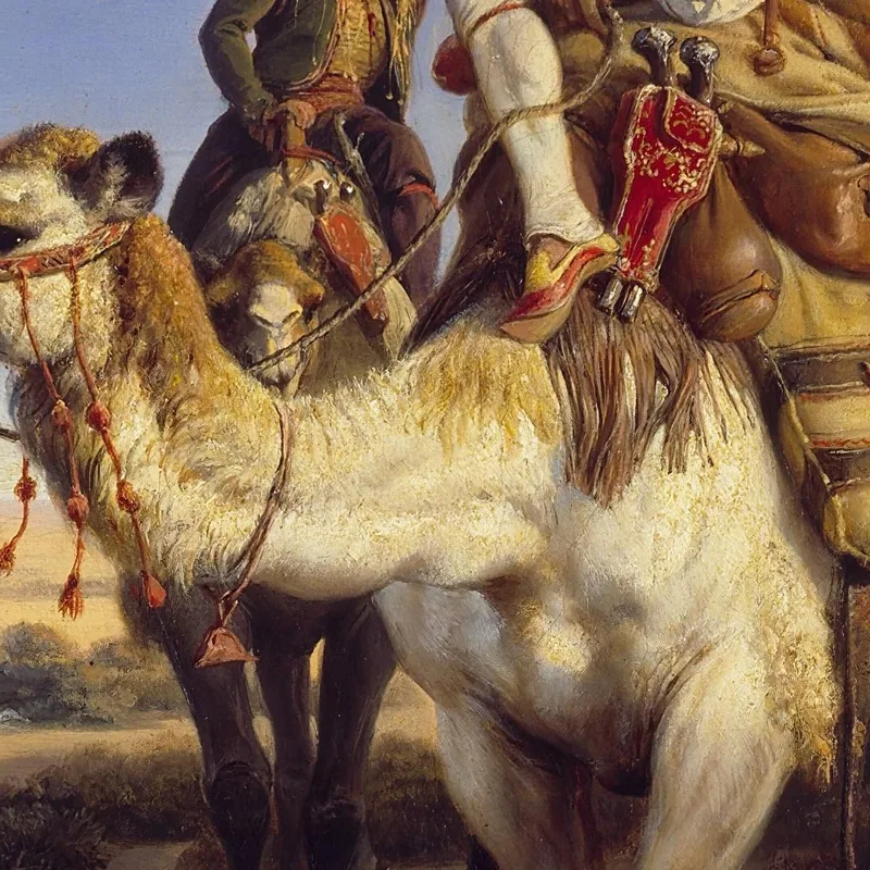 The Artist And His Companions Travelling In The Desert Horace Vernet