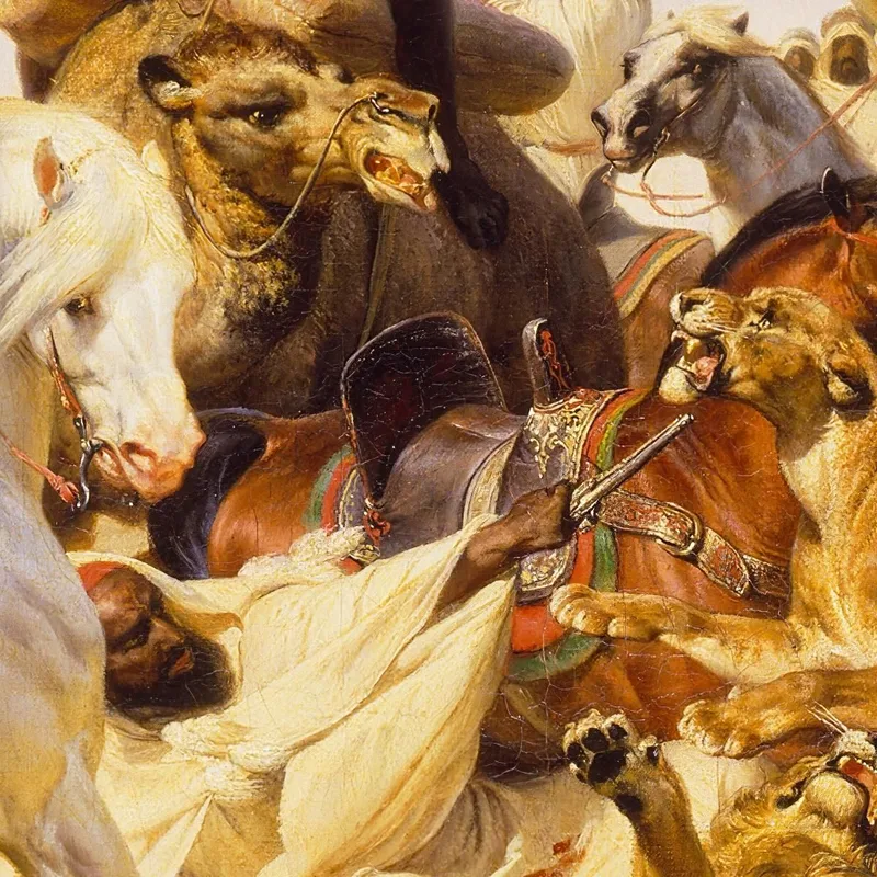 Die Löwenjagd Horace Vernet