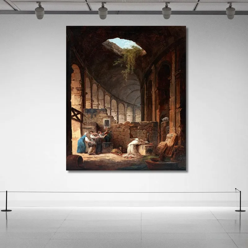 Einsiedler Im Kolosseum Hubert Robert