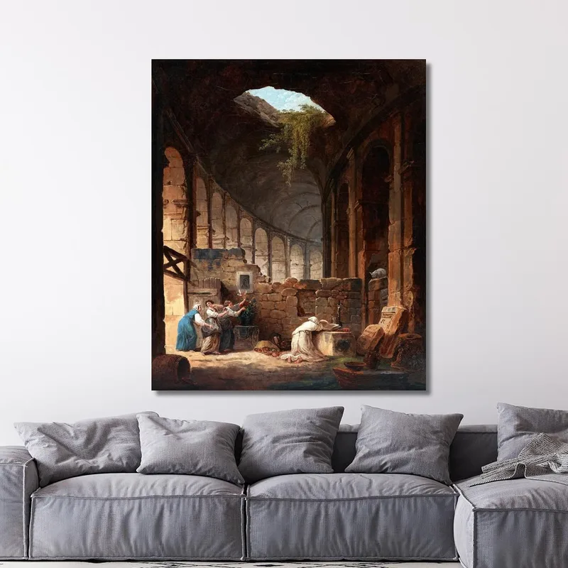 Einsiedler Im Kolosseum Hubert Robert