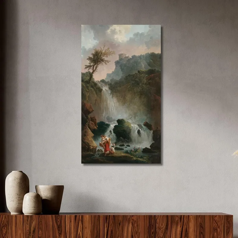 At Cascade Hubert Robert