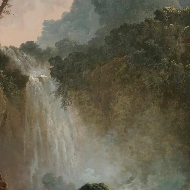 At Cascade Hubert Robert