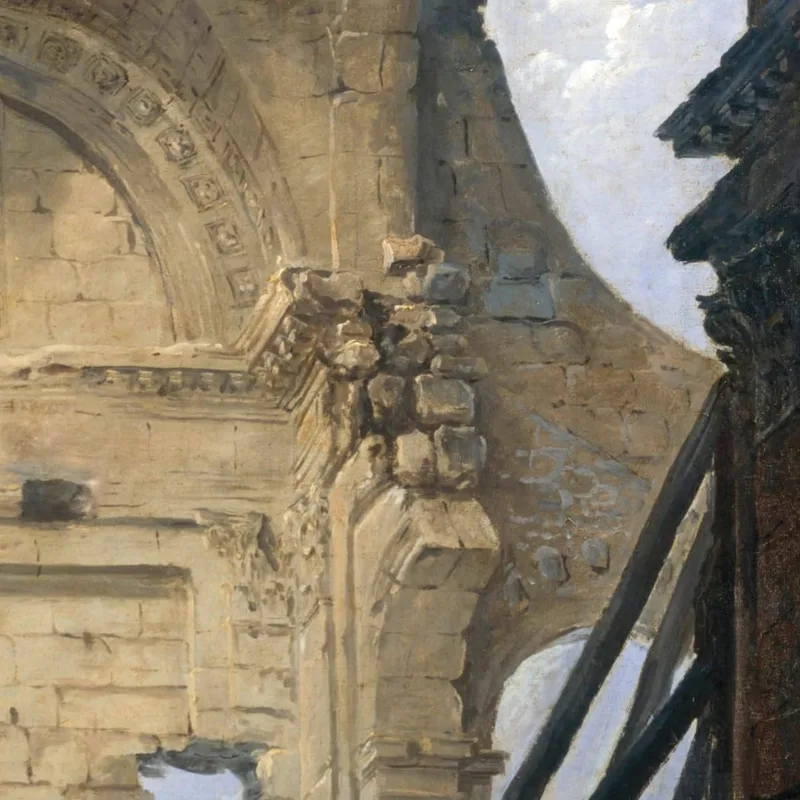 Die Kapelle Der Sorbonne Mit Dem Gewölbe Des Eingestürzten Kirchenschiffs Hubert Robert