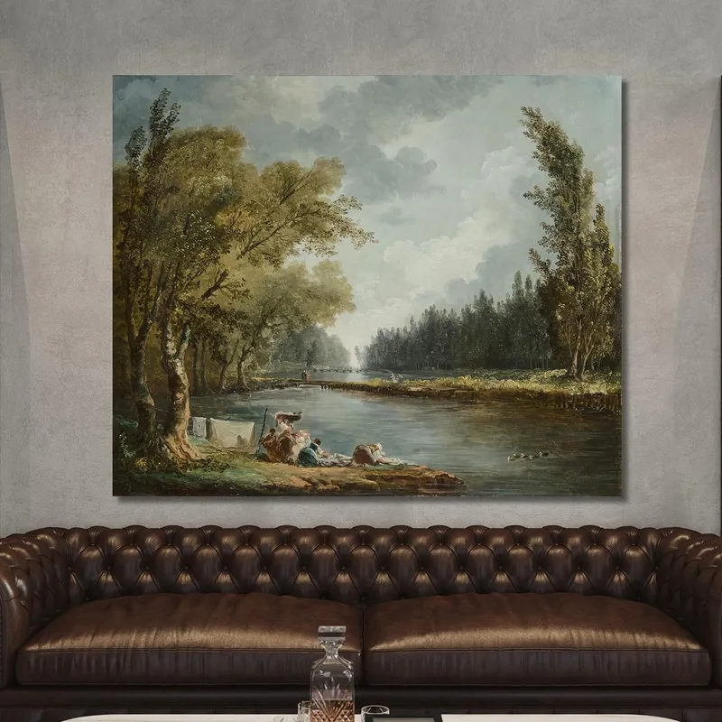 Die Marne In Charenton Und Die Mühle In Charenton Hubert Robert